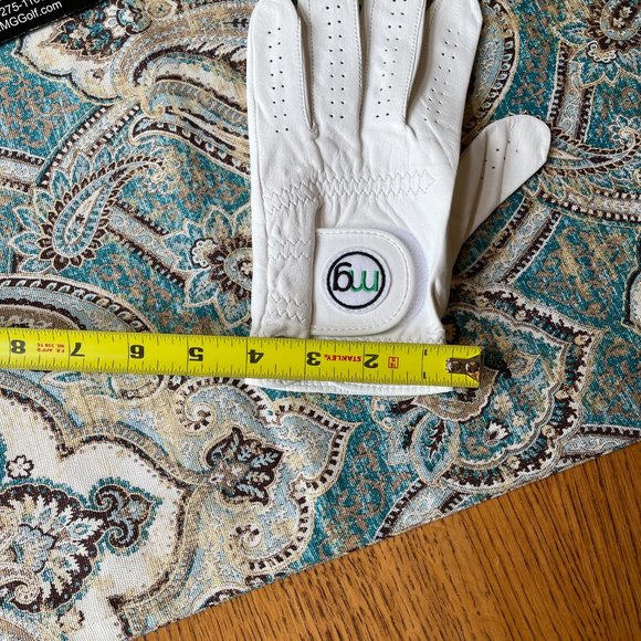 DynaGrip Leather Golf Glove Regular Left L Cabretta Leather NEW White - Picture 7 of 7